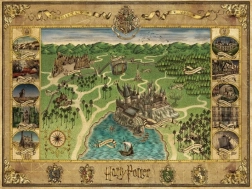 Puzzle HARRY POTTER Hogwarts Map 1500 pieces Ravensburger