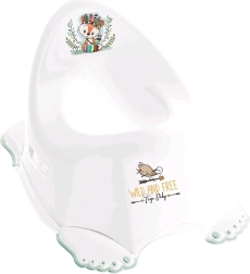 Mängiv lastepottt libisemisvastane Wild & Free rebane valge