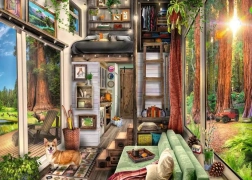 Ravensburger Puzzle Cabin in the Forest 1000 Pieces