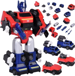 Magnetiline transformeeruv robot 2in1 – suur figuur tarvikutega