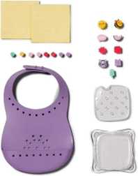 Baby Born bib with snap-on decorations