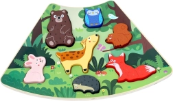 Wooden Forest Animals Puzzle – Connectable Insert Puzzle