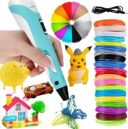 Woopie 3D pliiats lastele LED-ekraaniga – loov komplekt