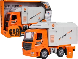 Interactive garbage truck with lights and sounds – orange