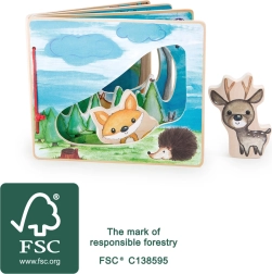 Interaktiivne puidust pildiraamat Small Foot