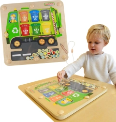 Masterkidz magnettahvel prügi sorteerimiseks – Montessori taaskasutusveok