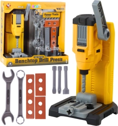 Laste lauapealne töökojasett trelli ja tööriistadega, 18 osa