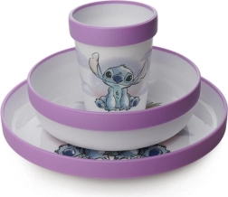 Laste sööginõude komplekt 3‑ühes Lilo & Stitch