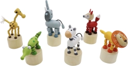 Safari puidust vajutatav loomake