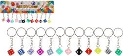 Dice-shaped keychain – 7 cm