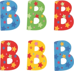 Bigjigs Toys puidust täht B tähtedega