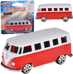 Metallist mudel VOLKSWAGEN T1 1:56 punane-valge