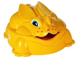 Kollane Küüliku liivakast kaanega