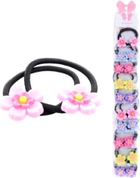 Juuksekummid lillekestega, 2 tk