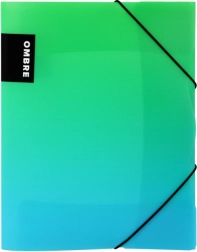 A4 PP VERDE kummiga mapp, roheline