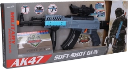 Machine gun with 12 foam darts and effects 62 cm