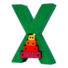 Inset puzzle Fauna Alphabet letter X xylophone