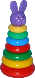 Värviline kokkupandav rõngaspüramiid pisipõnnidele