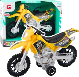 Off-Road motokrossi mänguasi kollane valgus- ja heliefektidega