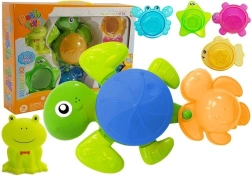 Bath Set with Sea Animals – Turtles, Rosettes and Waterfall
