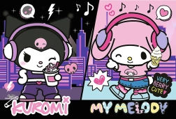 Puzzle 160 tükki kuromi valitseb hello kitty trefl