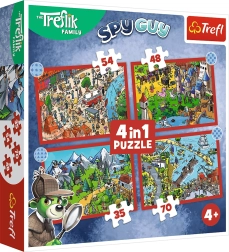 Pusle TREFLÍCI Reisid 4v1 (35, 48, 54, 70 tükki)