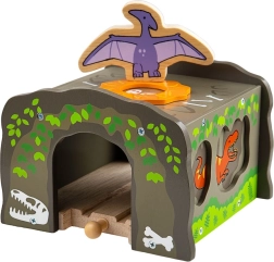 Bigjigs Rail dinosaurusete tunnel T. rex rongiradadele