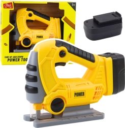 Laste akutoitel tikksaag tulede ja helidega – kollane