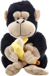 Pehme gorilla banaaniga 28 cm