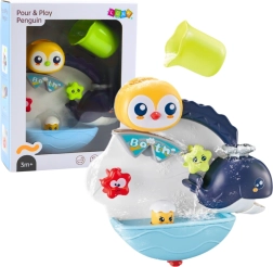 Interactive Bath Water Toy – Penguin and Whale