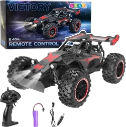 RC maastikuauto 1:18, kiirus 20 km/h, punane