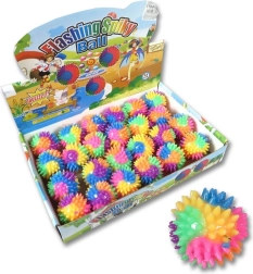 Vilkuva valgusega massaažipall