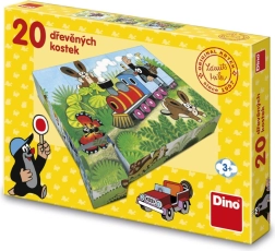 Puidust pildikuubikud Mutike ja transport 20 tk