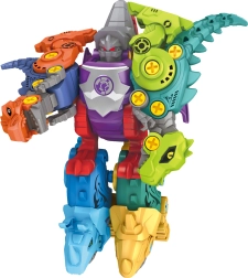 Kruvitav dinosaurusete komplekt 5‑ühes – roboti ehituskomplekt