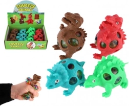 Antistressi pigistatav dinosaurusega geelikuulidega 7 × 5 cm, 4 värvi