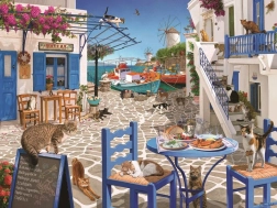Puzzle Cats in Mykonos RAVENSBURGER 1500 pieces