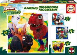Educa pusle Spidey ja tema hämmastavad sõbrad: Dino-web 4v1