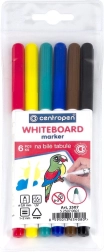 CENTROPEN tahvlimarkerid valgetele tahvlitele - komplekt 6 tk