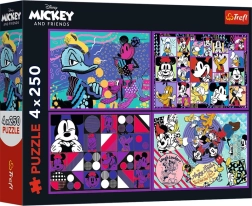 Puzzle 4×250 pieces MICKEY MOUSE