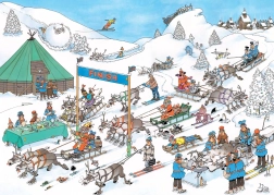 Puzzle JUMBO Reindeer Races 500 pieces