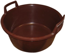 Plastkauss 56 cm sangadega, pruun, 40 l