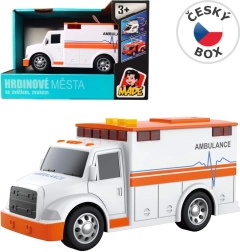 Battery-powered ambulance with light and sound