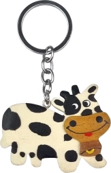 Wooden Keychain Large Cow 2Kids Toys