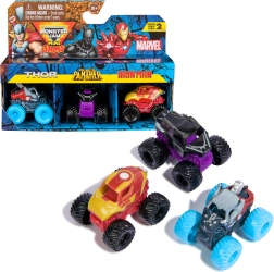 Monster Jami mini-veokite komplekt MARVEL Thor, Must Panter ja Iron Man 1:87