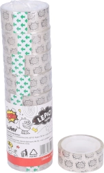 Läbipaistev kleeplint 18 mm x 10 m, 8 tk