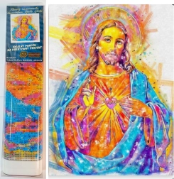 Teemantmaalimine Särav Jeesus 30x40 cm