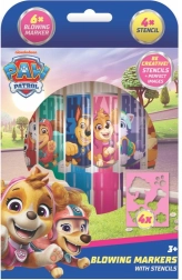 Puhutavad viltpliiatsid šabloonidega tüdrukutele Paw Patrol, 6 tk