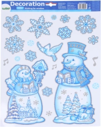 Akendekaatsioon Lumememmed 41 × 29 cm – Jõulud