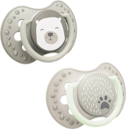 LOVI Buddy Bear silikoonist dünaamilised lutid, 0–2 kuud, 2 tk
