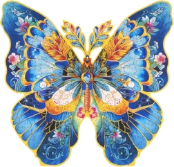 Puidust pusle Liblikas Morpho Helena